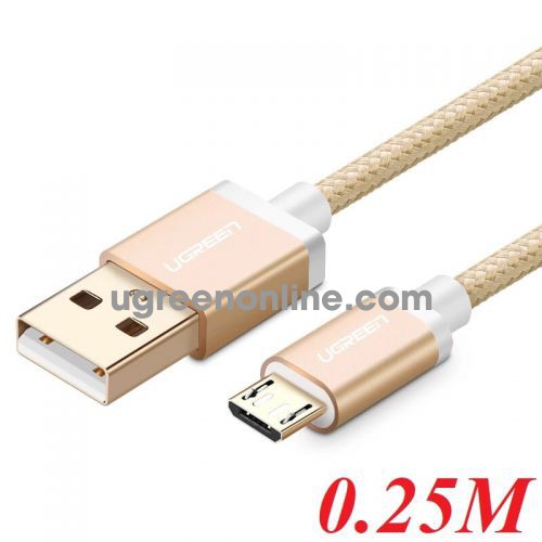 Ugreen 30658 0.25m micro usb data cable aluminum case us134 10030658