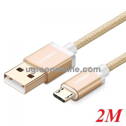 Ugreen 30662 2m micro usb data cable aluminum case us134 10030662