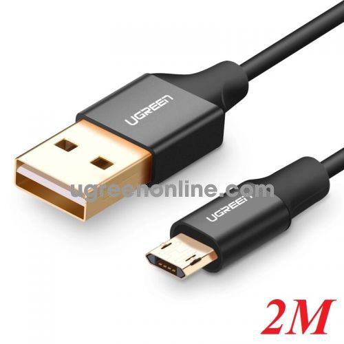 Ugreen 30853 2m reversible micro usb cable tangle free usb to double sided data sync usb charger cable us223 10030853