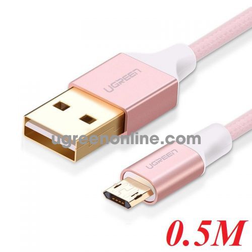 Ugreen 30854 0.5m reversible micro usb cable tangle free usb to double sided data sync usb charger cable us223 10030854