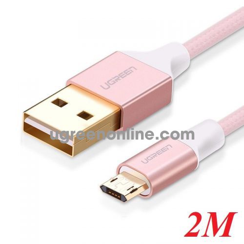 Ugreen 30857 2m reversible micro usb cable tangle free usb to double sided data sync usb charger cable us223 10030857