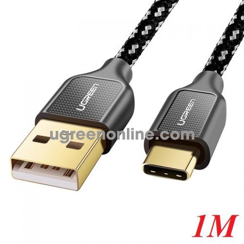 Ugreen 50143 1m type c to usb 2.0 carbon fiber zinc alloy data cable us259 10050143