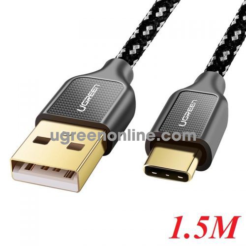 Ugreen 50144 1.5m type c to usb 2.0 carbon fiber zinc alloy data cable us259 10050144