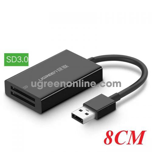 Ugreen 40746 sd 3.0 usb 3.0 to dual card reader black cm103 10040746