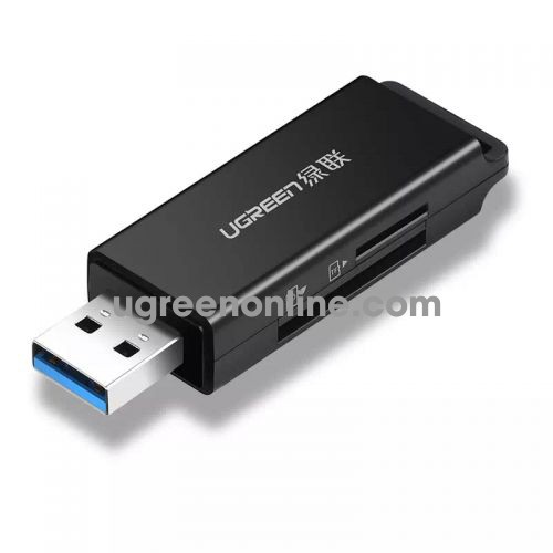 Ugreen 40752 usb 3.0 to tf + sd card readerdual card dual read black cm104 10040752