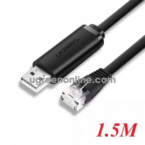 Ugreen 50773 1.5m usb to rj45 console cable black cm204 10050773