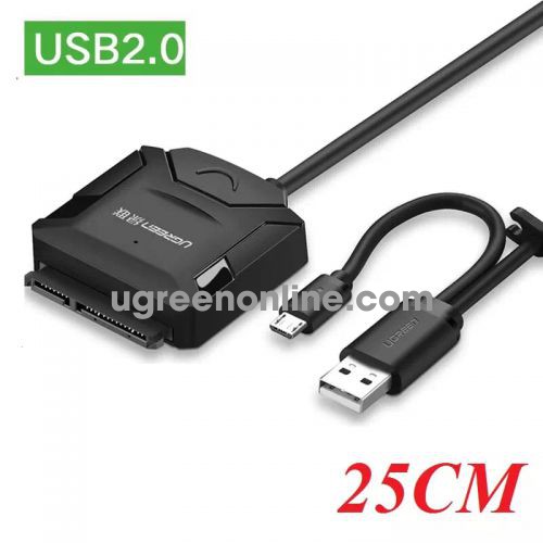 Ugreen 20216 0.25m usb2.0 to sata converter 25cm cr108 10020216