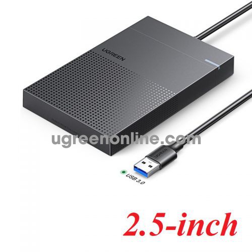 Ugreen 30725 2.5 Inch Hard Drive Enclosure with MicroB to USB-A 3.0 Cable 5G MECHANICAL SOLID STATE SSD HARD DISK BOX CM471 10030725