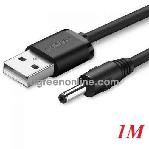 Ugreen 10376 1m USB A to DC 3.5mm Power Cable BLACK US277 10010376