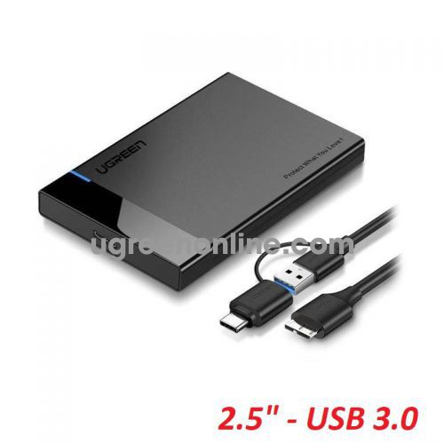 Ugreen 60734 6Tb Black USB 3.0 and USB Type-C To 2.5