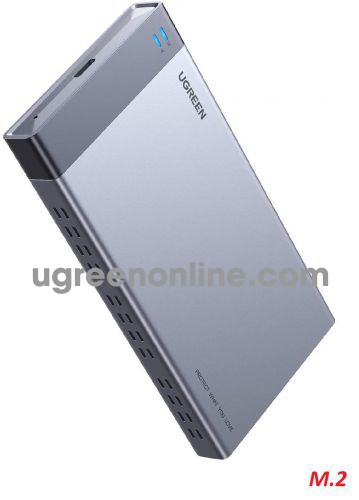 Ugreen 70534 B KEY 6Gbps M.2 SATA Dual Bay Raid Enclosure CM299 10070534