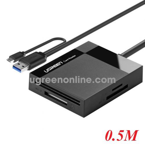 Ugreen 30230 0.5M Đầu Đọc Thẻ Usb 3.0 Đa Năng Cf Sd Tf Ms Otg CR125 10030230