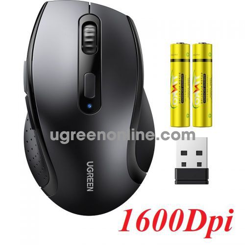 Ugreen 55780 wireless mouse 2.4g silent ergonomic mice 1600dpi m511 10055780