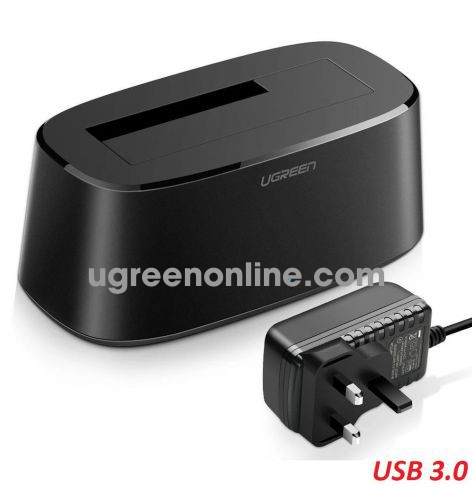 Ugreen 50847 USB 3.0 Hard Drive Docking Station hdd Disk Dock with UK Power black CM197 10050847