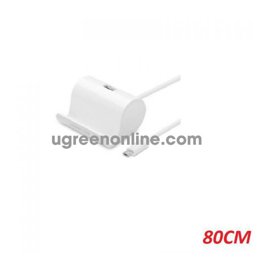 Ugreen 30307 0.8m white Micro Usb OTG docking stand Cable with Stand US151 10030307