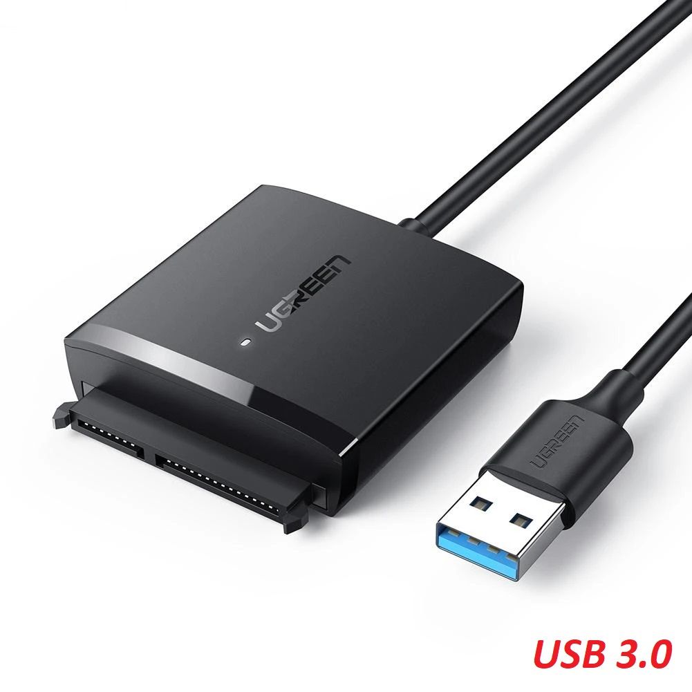 Ugreen 60561 Usb 30 To Sata Hard Drive Converter With Dc 55mm Port Power Adapter Not Included