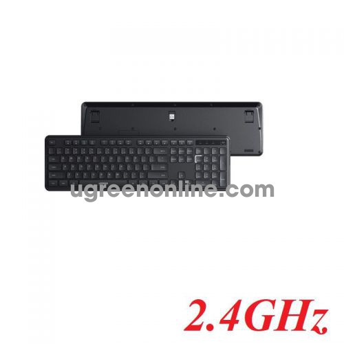 Ugreen 85050 max 10m 2.4Ghz keyboard bàn phím không dây dùng cho máy tính laptop màu đen K331 10085050