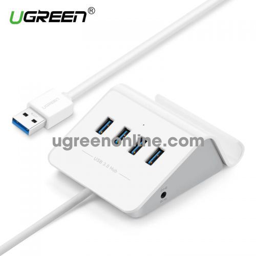 Ugreen 20279 4 ports usb 3.0 hub with cradle with 5v2a power adapter màu trắng cr109 10020279