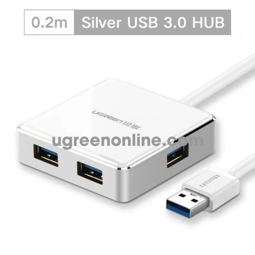 Ugreen 20789 0.2m usb 3.0 4 port hub màu trắng 20cm us168 10020789