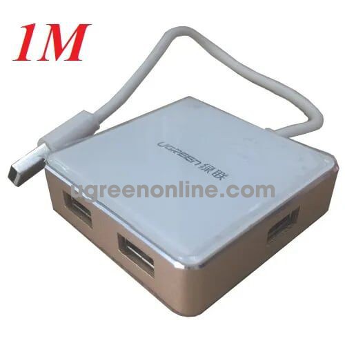 Ugreen 20797 1m usb 2.0 4 port hub aluminum case màu vàng us170 10020797