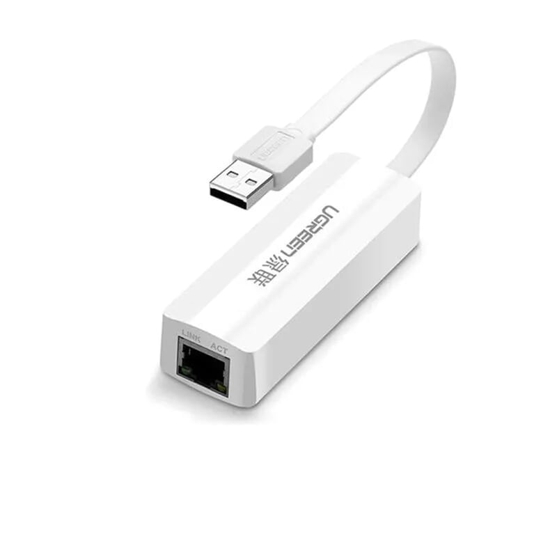 Ugreen 20268 usb 2.0 to lan card mạng màu trắng white 20268